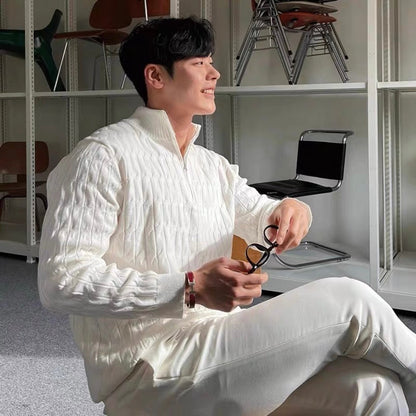 GWANGJU Maglione con mezza zip