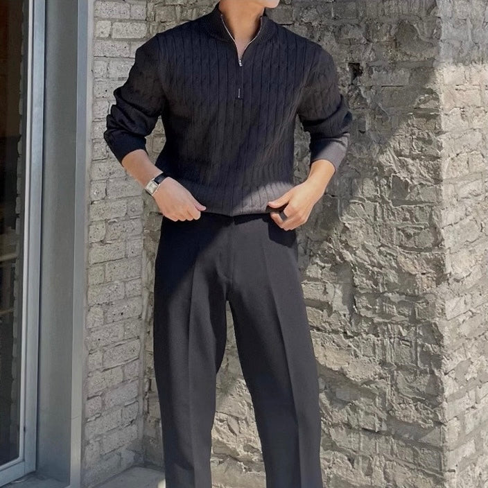 GWANGJU Maglione con mezza zip