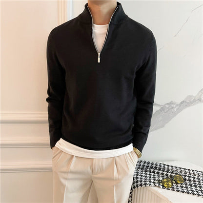 ANSEONG Maglione con zip fine a un quarto